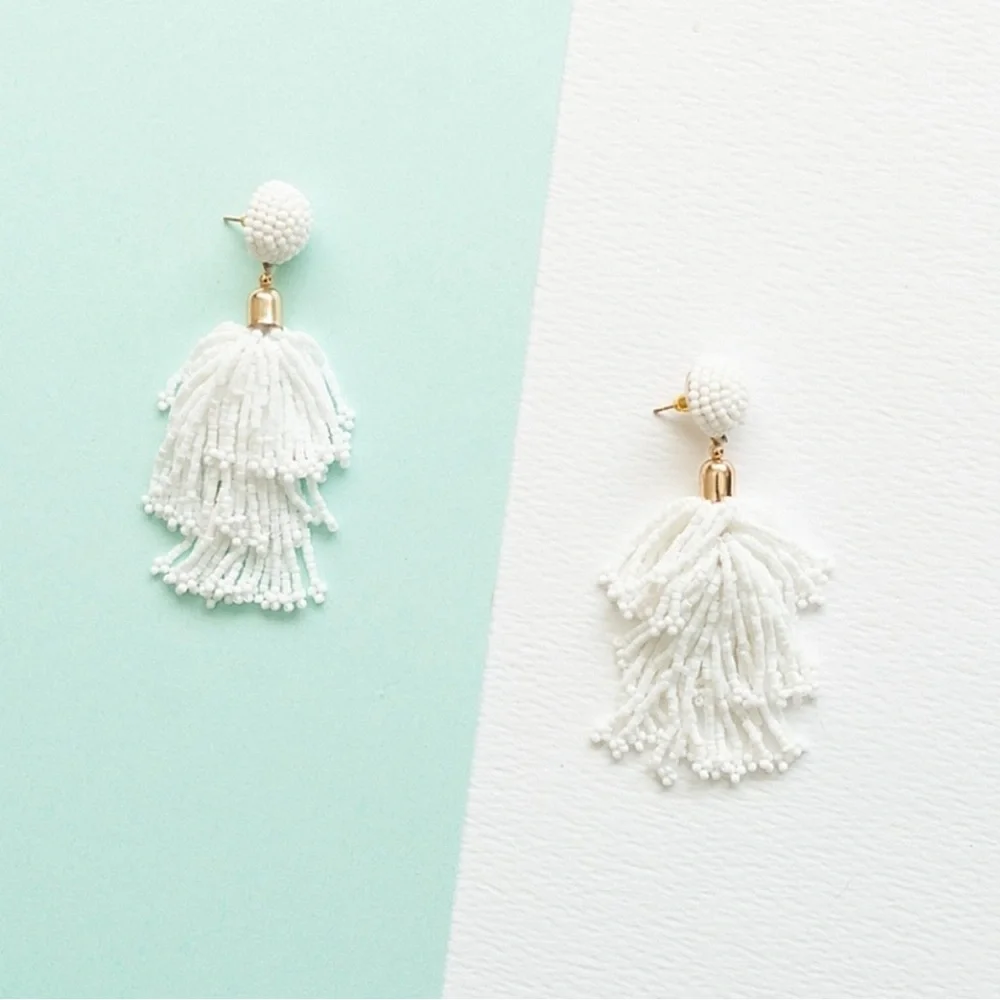 Panacea Beaded Tassel Earrings - Picture 3 of 3